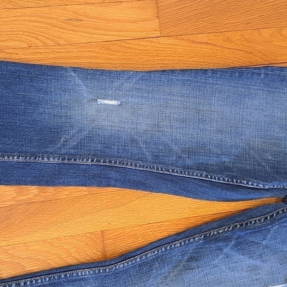 Fossil Women's Size 27 Boyfriend Distressed Denim Jeans 8" Rise Western Cowgirl - Picture 9 of 14